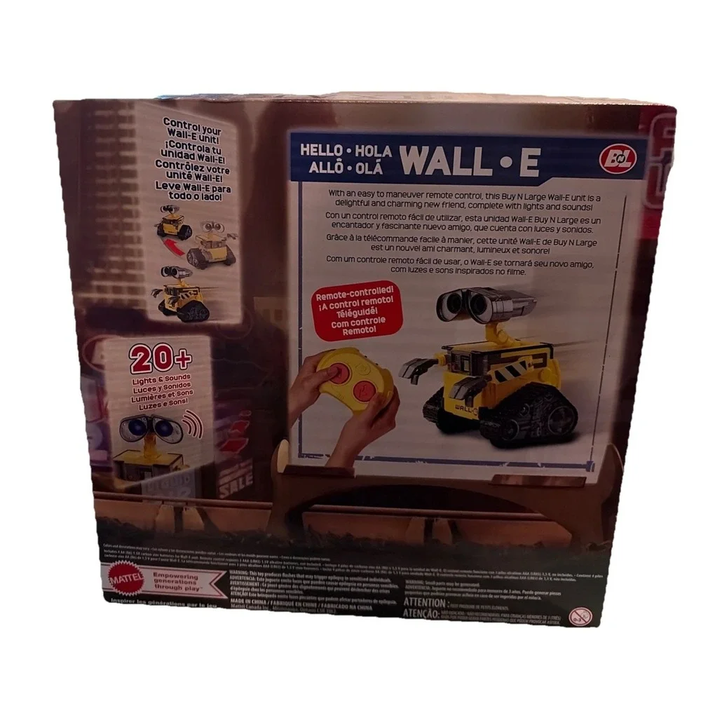 Disney Pixar‎ Wall-E Remote Control Robot Lights Sounds 2019 Toy SEE NOTES